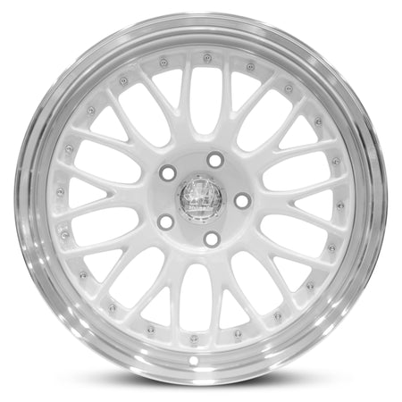 Wheel HUSSLA 021 WHITE MACHINED LIP