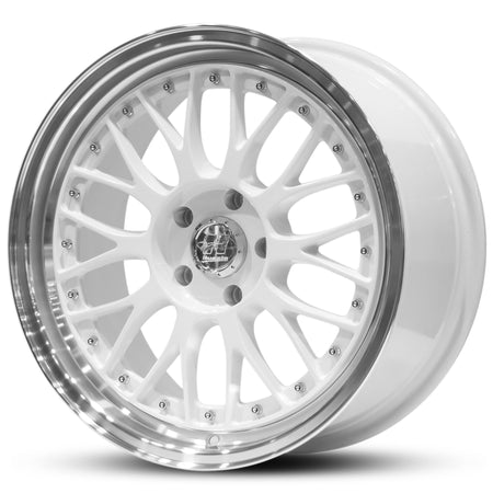 Wheel HUSSLA 021 WHITE MACHINED LIP