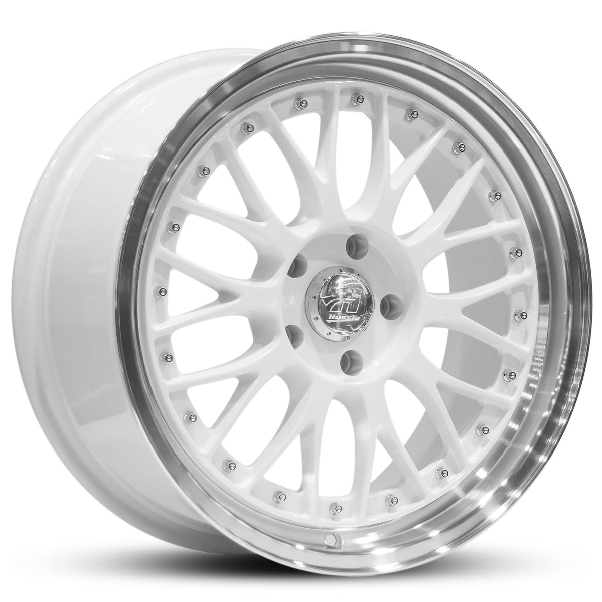 Wheel HUSSLA 021 WHITE MACHINED LIP