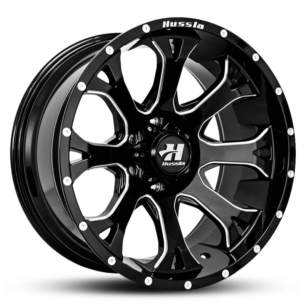 Wheel HUSSLA DESERT EAGLE GLOSS BLACK MILLED