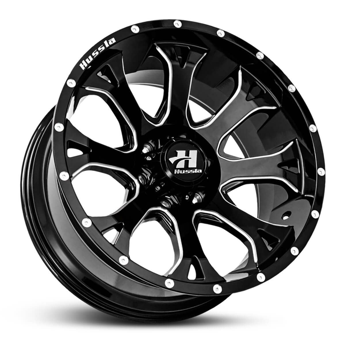 Wheel HUSSLA DESERT EAGLE GLOSS BLACK MILLED