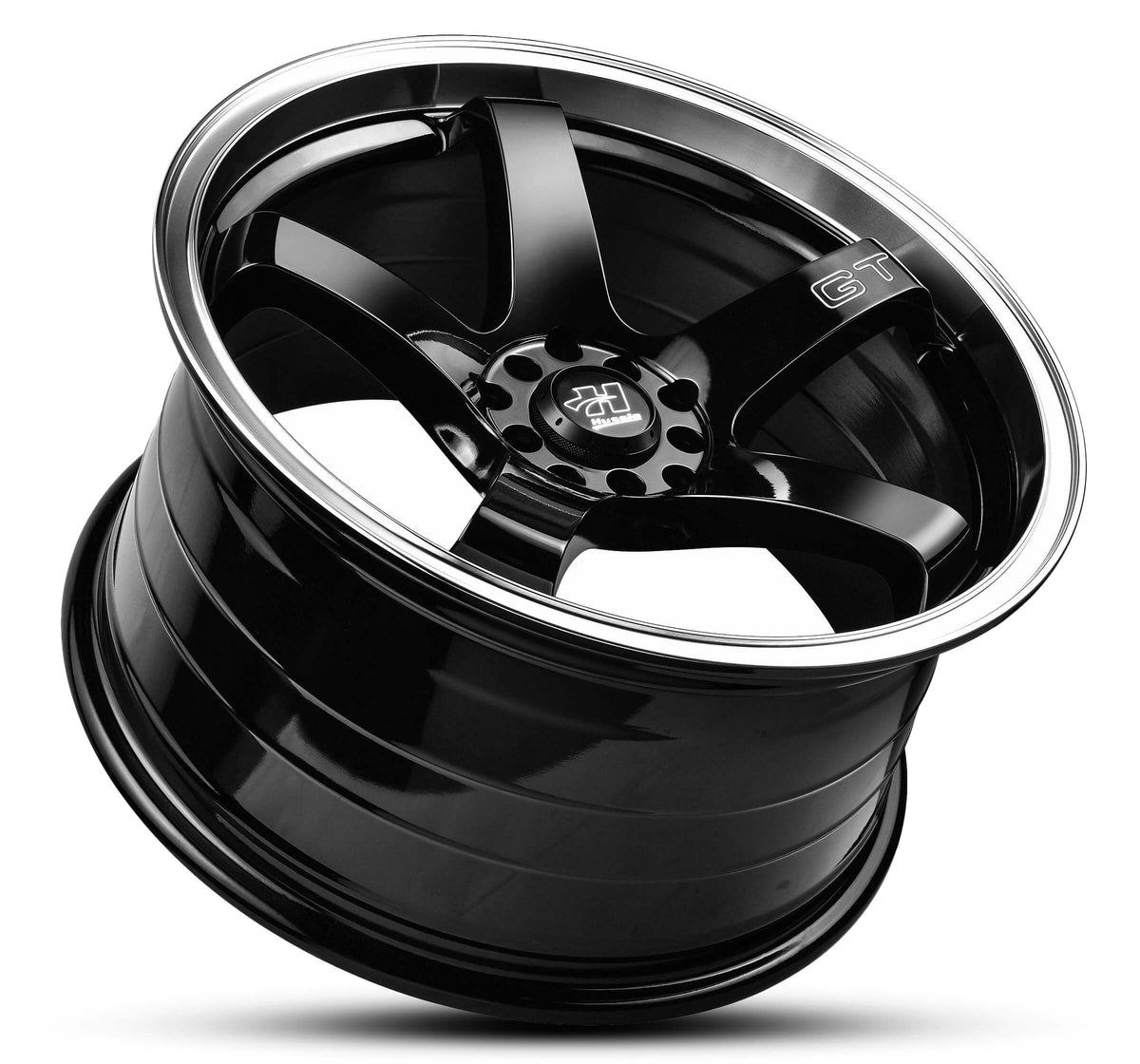Wheel HUSSLA GT GLOSS BLACK POLISHED LIP