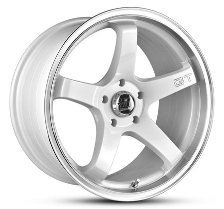 Wheel HUSSLA GT GLOSS WHITE MACHINED LIP