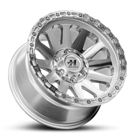 Wheel HUSSLA HARDROCK DIAMOND CUT SILVER MACHINED