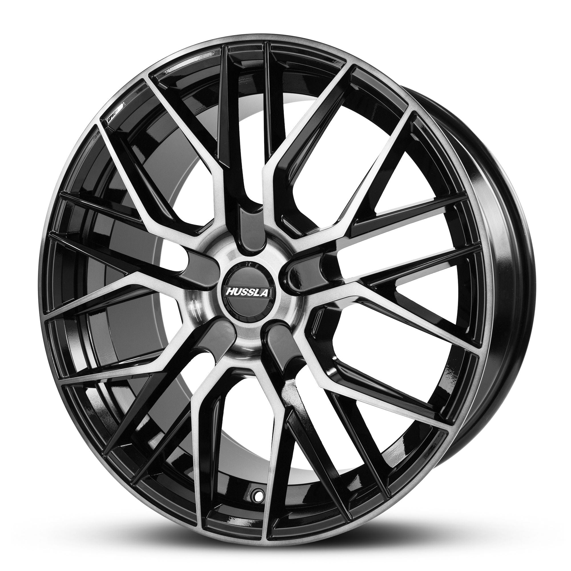 Wheel HUSSLA LIT GLOSS BLACK DARK TINT FACE