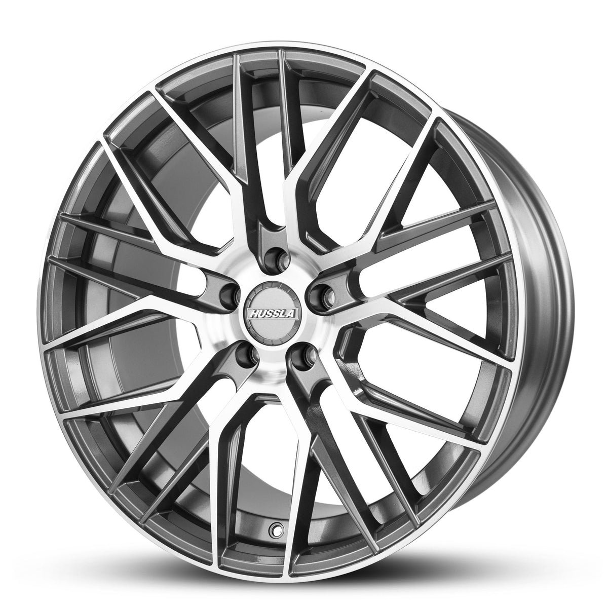 Wheel HUSSLA LIT MATTE GREY MACHINED FACE