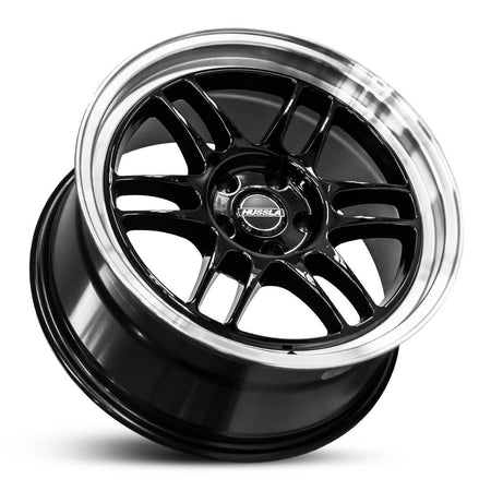 Wheel HUSSLA RACE SPEC GLOSS BLACK POLISHED LIP