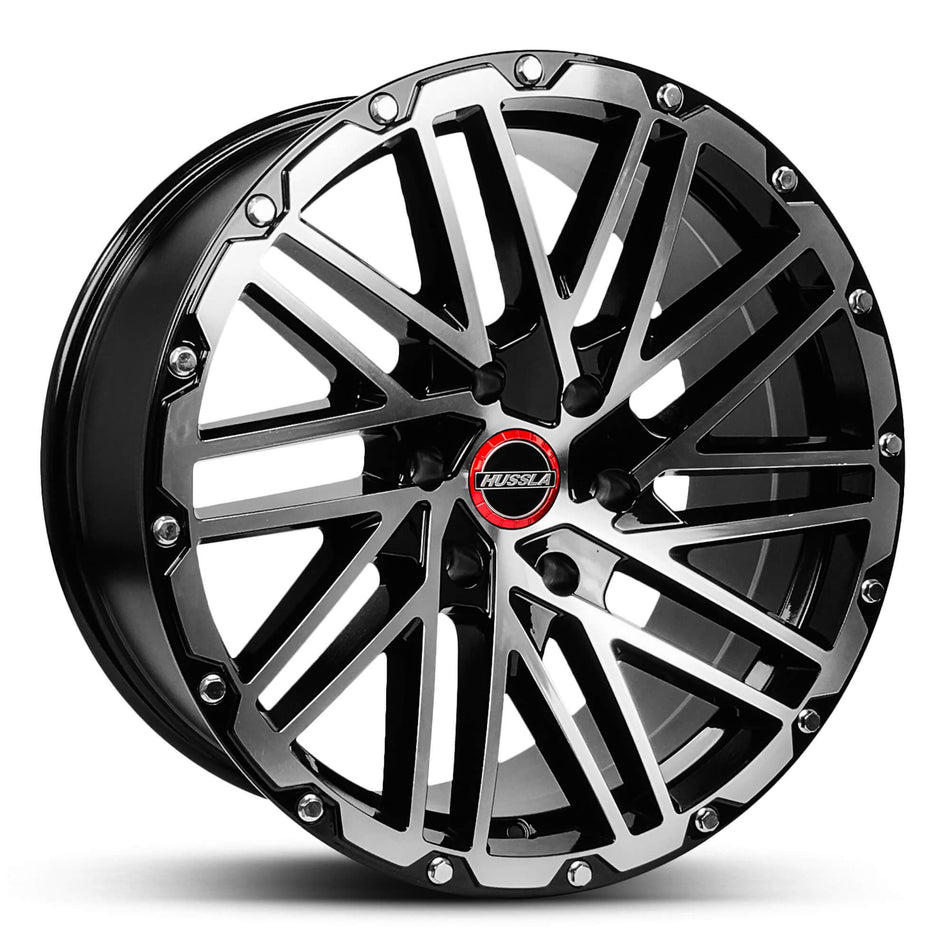 Wheel HUSSLA SS1 GLOSS BLACK MACHINED FACE