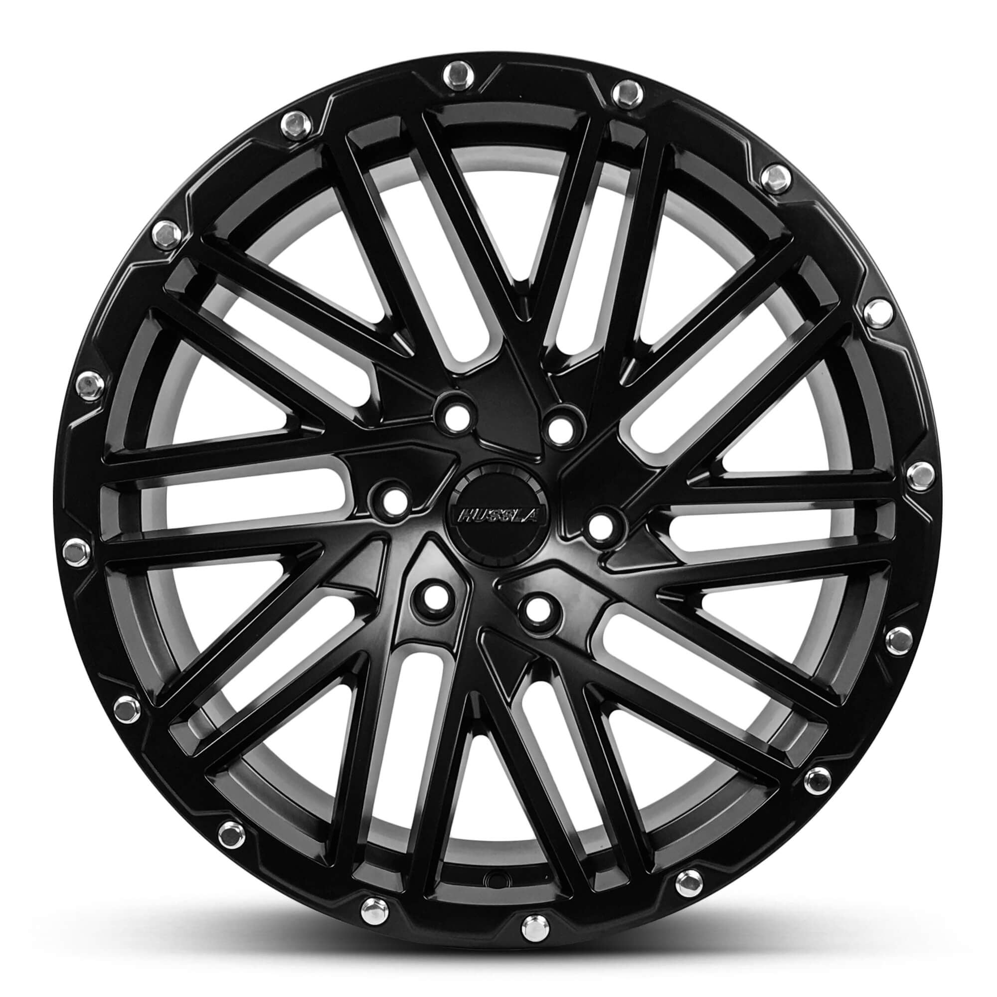 Wheel HUSSLA SS1 MATTE BLACK CHROME BOLTS