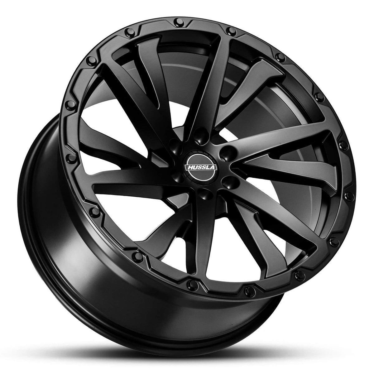Wheel HUSSLA SS2 MATTE BLACK BLACK BOLTS