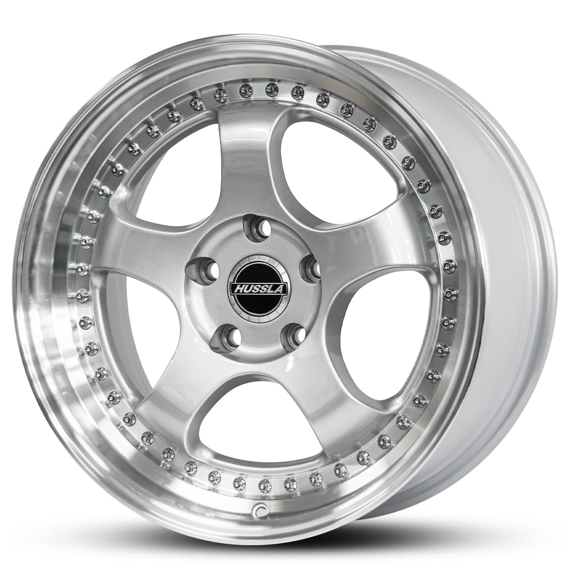 Wheel HUSSLA ZEN BRIGHT SILVER POLISHED LIP