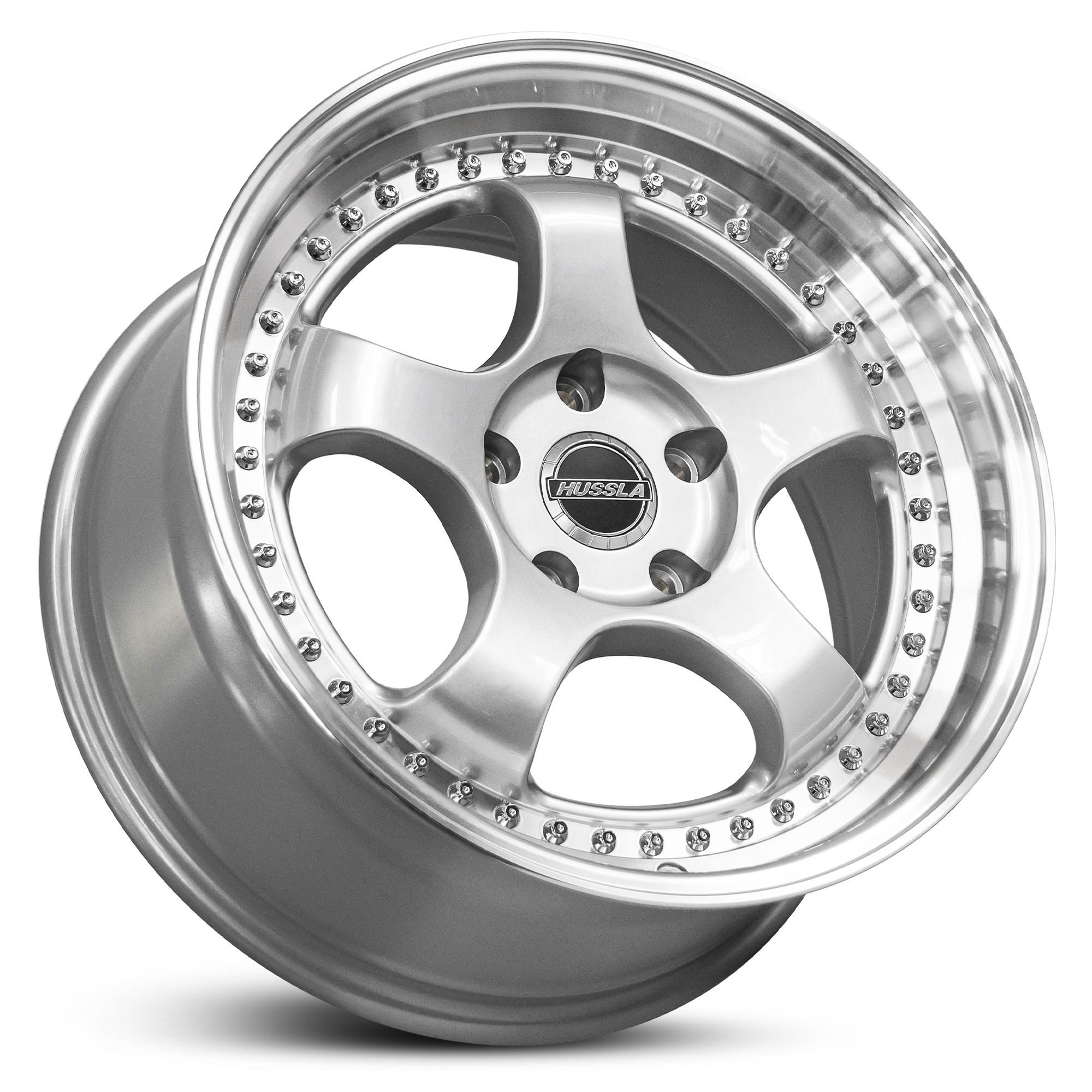 Wheel HUSSLA ZEN BRIGHT SILVER POLISHED LIP