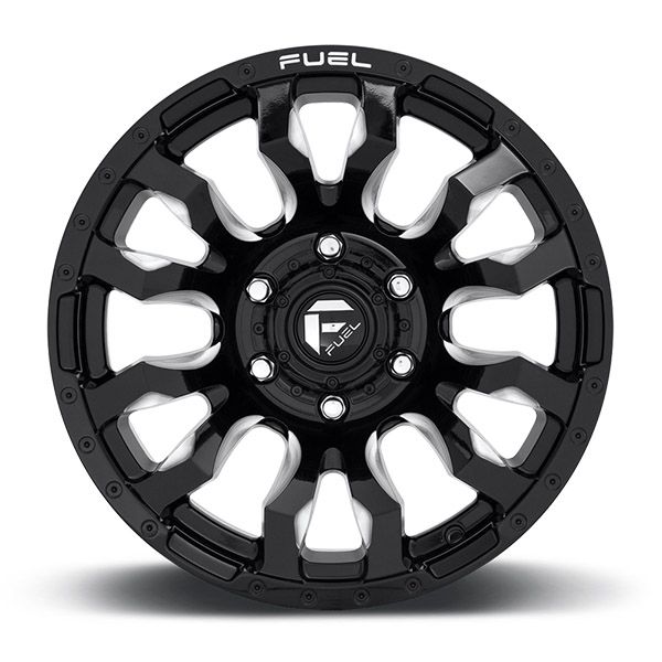 Fuel Blitz D673 Gloss Black Milled