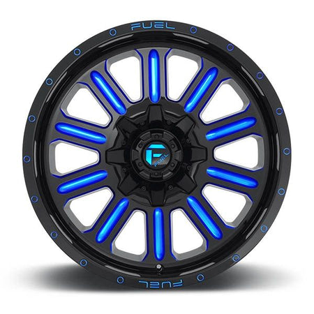 Fuel Hardline D646 Gloss Black w/candy blue