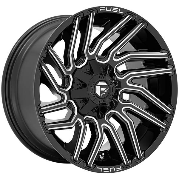 Fuel Typhoon D773 Gloss Black Milled